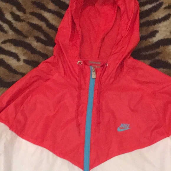 Nike Windbreaker Jacket Zip Hoodie Size Large - Picture 2 of 8